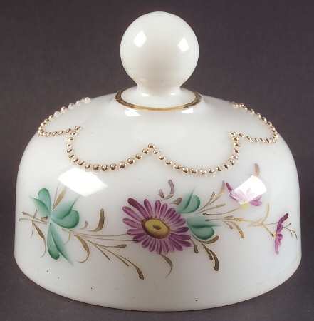 Beaded Swag Dec #2 Lid for Round Butter