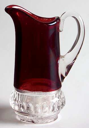 Punty Band Ruby Flash Creamer