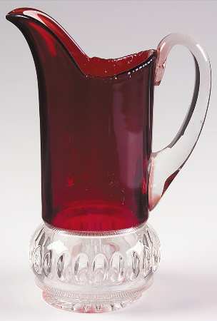 Punty Band Ruby Flash 16 Oz Pitcher