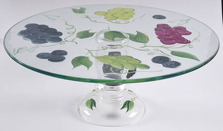 Vintage 11" Diameter Pedestal Cake Stand