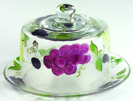 Vintage Cheese Dish & Lid