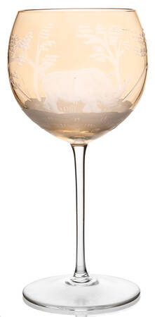 Animal Kingdom Amber Water Goblet