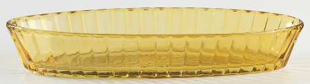 Coarse Rib Marigold Flash Olive Dish