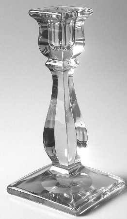 Regal Clear 7" Single Light Candlestick