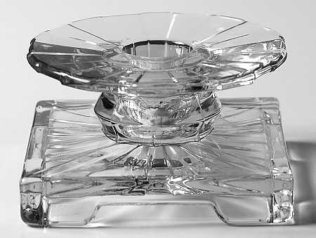 Sunburst Clear Single Light Candlestick