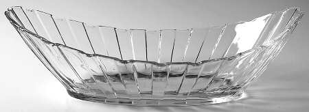 Sunburst Clear 13" Oval Bowl