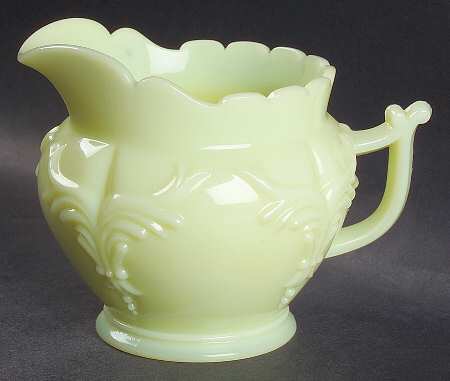 Winged Scroll Custard (No Gold Accents) by Heisey