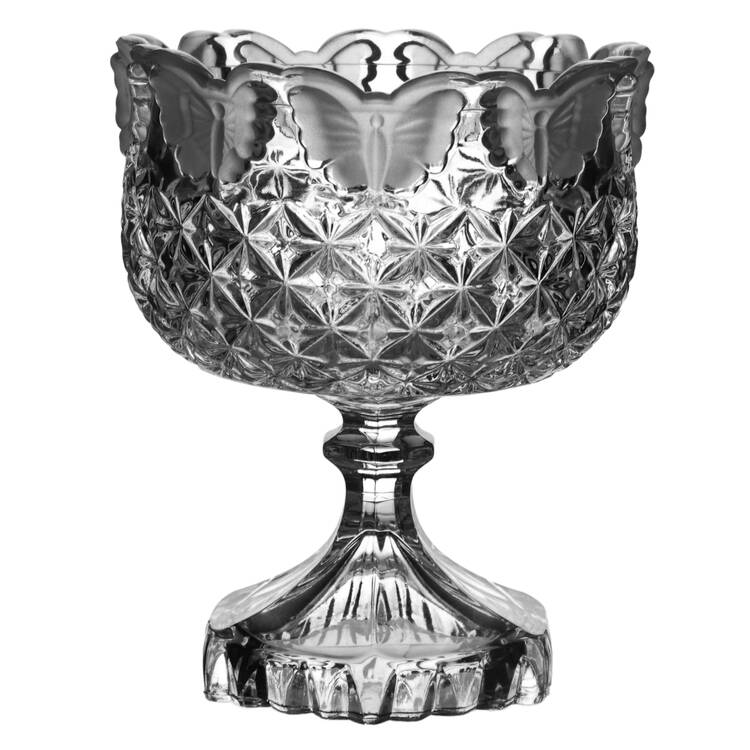 Papillon Footed Candy Dish No Lid