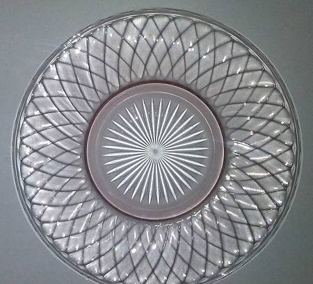 Pressed Diamond Flamingo (Pink) Salad Plate