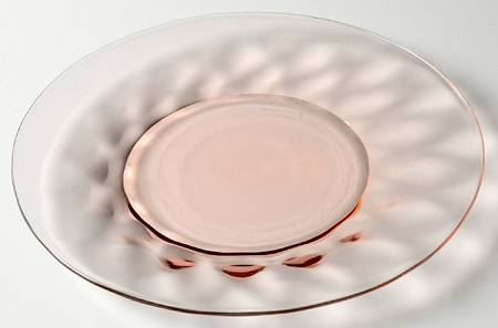 Thin Pink (Diamond Optic) 6" Bread & Butter Plate