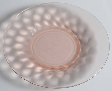 Thin Pink (Diamond Optic) 7" Salad Plate