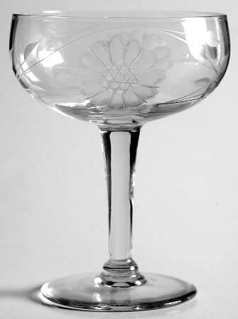 Cornflower (Smooth Stem, Half Optic) Champagne/Tall Sherbet