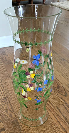 Botanical Hurricane Lamp, Globe Only