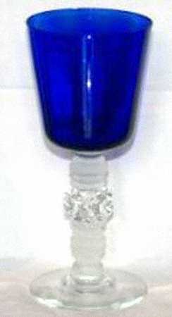 Spanish Cobalt Bowl (Frost Stem) by Heisey