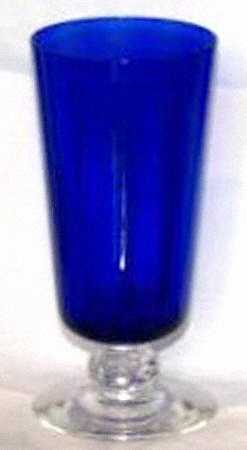 Spanish Cobalt Bowl (Frost Stem) Juice Glass