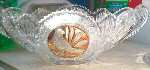 Byrdes Collection Amber Flash 13" Oval Handled Bowl