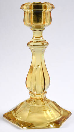 Old Williamsburg Candlelabras & Epergne 10" Yellow Candelabra Base Only (300-Bubble)