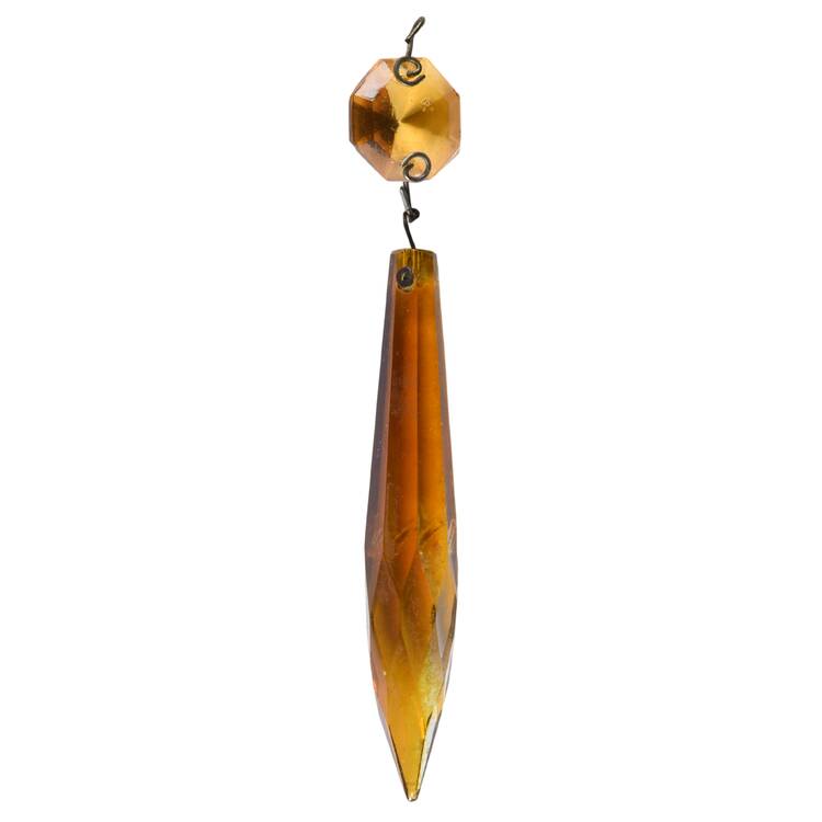 Old Williamsburg Candlelabras & Epergne Yellow 3" Prism