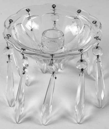 Old Williamsburg Candlelabras & Epergne Epergnion Peg w/10 Prisms