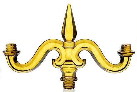 Old Williamsburg Candlelabras & Epergne Marigold Flash 2 Light Candelabra Arm #300