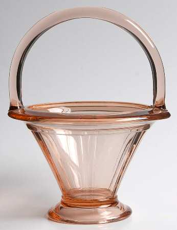 Double Rib and Panel Pink (Flamingo) 8" Basket