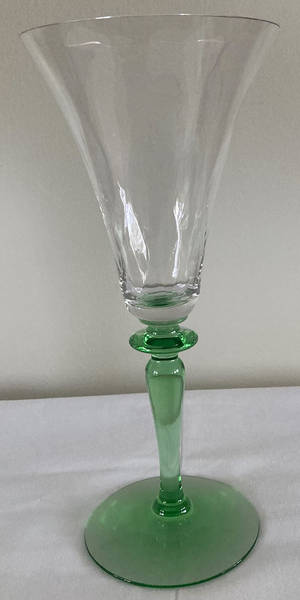 Trojan Green Stem (Stem 3366, No Etch) Water Goblet