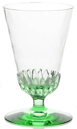 Morning Glory Clear and Green (Stem 3373) by Heisey