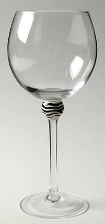 Zebra Wine Glass