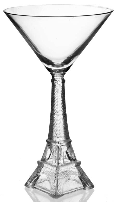 Eiffel Tower Martini Glass
