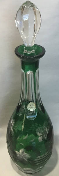 HTC11 Emerald Green Decanter & Stopper