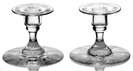 HAW77 (Set of 2) 4" Single Light Candlesticks
