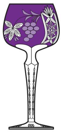 519 Various Colors Amethyst Hock Wine