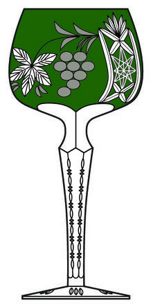519 Various Colors Emerald Green Hock Wine
