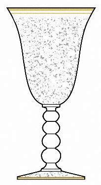Candlewick Etched and Gold (Stem 3400)