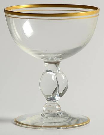 440 Clear (Gold) Champagne/Tall Sherbet
