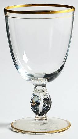 440 Clear (Gold) Wine Glass