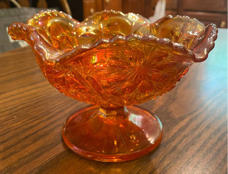 Cosmos Marigold Round Compote (Height X Width)