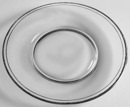 5300 Clear (Platinum Trim) Luncheon Plate