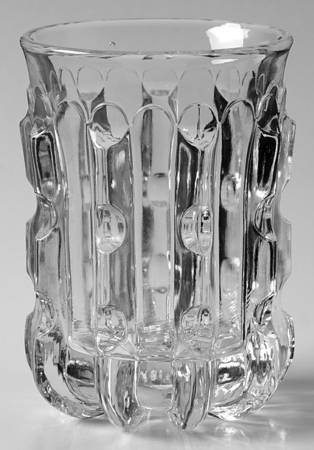 Broken Column Clear 6 Oz Flat Tumbler