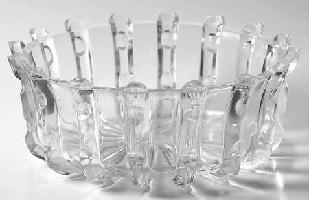 Broken Column Clear 8" Round Bowl