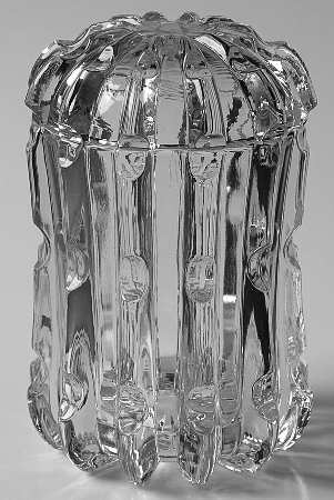 Broken Column Clear Sugar Bowl & Lid