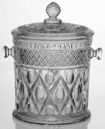 Cape Cod Clear (1602 + 160) Candy Jar with Lid No Bamboo Handle