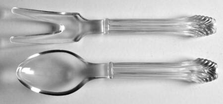 Cape Cod Clear (1602 + 160) Salad Serving Set (Spoon & Fork)