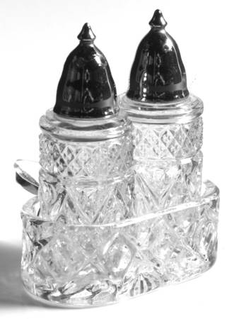 Cape Cod Clear (1602 + 160) #96 Salt & Pepper Wmetal Lids & Tray Set
