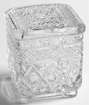 Cape Cod Clear (1602 + 160) Square Sugar with Lid