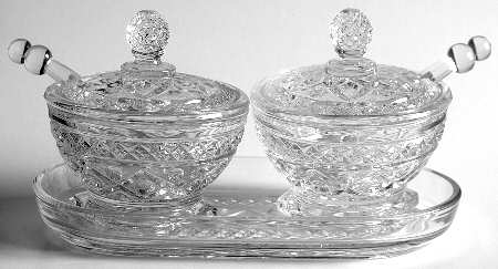 Cape Cod Clear (1602 + 160) Mustard, Ketchup & Tray Set