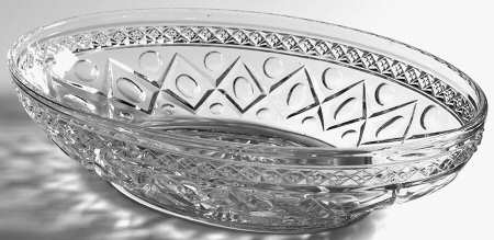 Cape Cod Clear (1602 + 160) 8" Oval Low Bowl