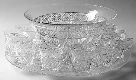Cape Cod Clear (1602 + 160) (14 Pc) Punch Set (FRUPU, CTOP17 & 12 CUPPU)
