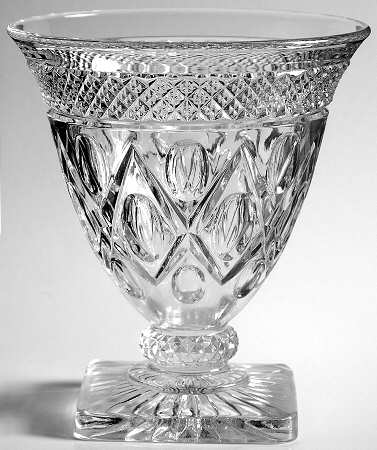 Cape Cod Clear (1602 + 160) 6" Footed Vase