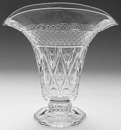 Cape Cod Clear (1602 + 160) Fan Shape Vase